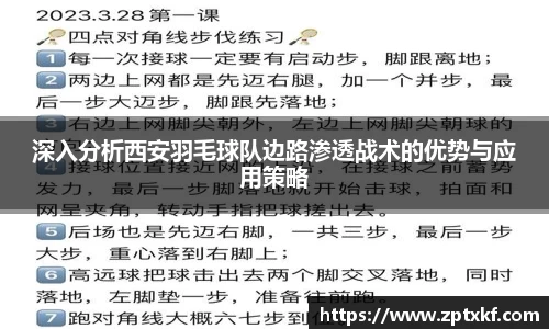 深入分析西安羽毛球队边路渗透战术的优势与应用策略