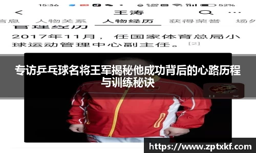 专访乒乓球名将王军揭秘他成功背后的心路历程与训练秘诀